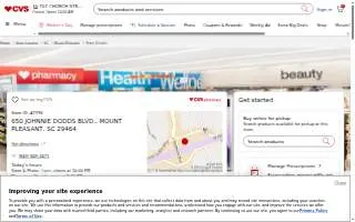 CVS of Mt Pleasant website