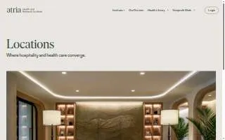 Atria Huntington website