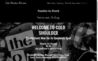Cold Shoulder Gourmet website