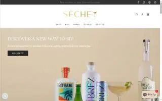 Sèchey | Alcohol Free & Functional | A Modern Bottle Shop website