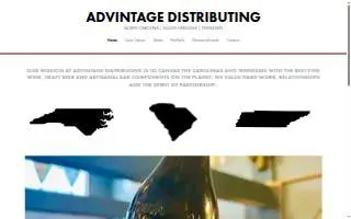 Advintage Distributing of Ladson website