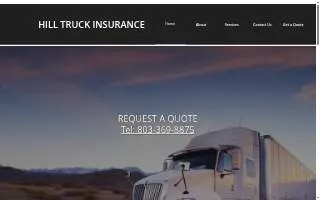 Hill Truck Insurance website