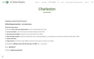 A2 Global Shipping - Charleston website