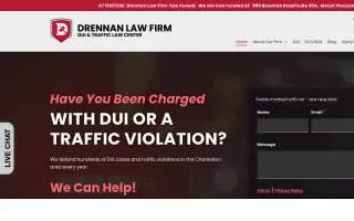 Drennan Law Firm of Mt Pleasant website