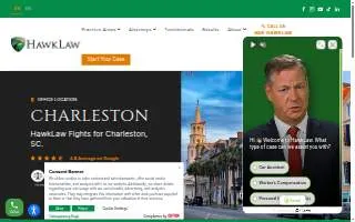HawkLaw, P.A. of North Charleston website