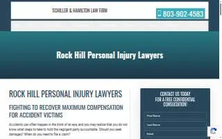 Schiller & Hamilton | Rock Hill Injury Attorneys website