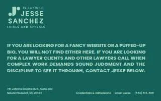The Law Office of Jesse Sanchez website