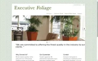 Executive Foliage website