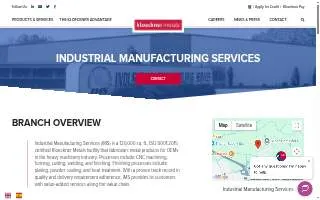 Industrial Manufacturing Services website