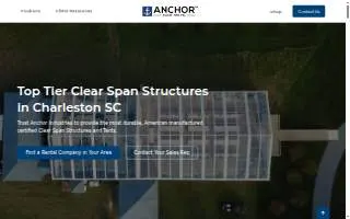 Clear Span Buildings By Anchor website
