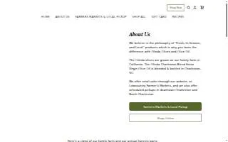Olinda Olives & Olive Oil website