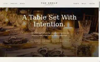 Top Shelf Catering & Beverage Company of Mt Pleasant website
