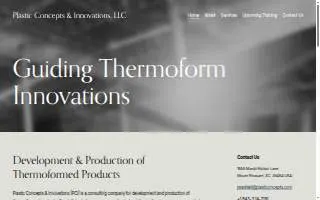 Plastic Concepts & Innovations, LLC website