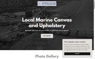 Marine Canvas of Charleston website