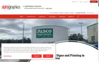 AlphaGraphics of Charleston website