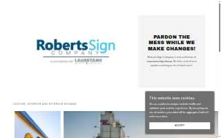 Roberts Sign Company - A Division of Lauretano Sign Group website