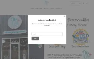 Ella Lily Etc website