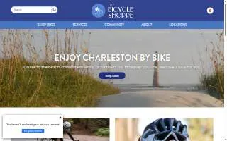 The Bicycle Shoppe website