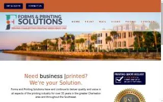 Forms & Printing Solutions website
