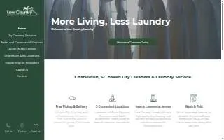 Low Country Laundry & Dry Cleaners website