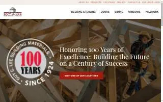 Guy C Lee Building Materials website