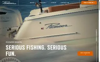 Pioneer Boats website
