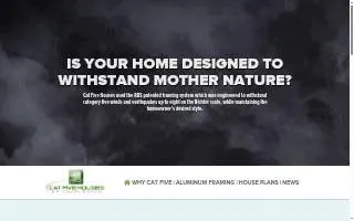 Cat Five Houses website