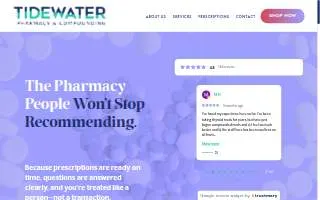 Tidewater Pharmacy & Compounding of Mt Pleasant website