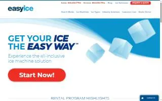 Easy Ice - Charleston website