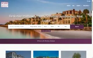 Berkshire Hathaway HomeServices Carolina Sun Real Estate website