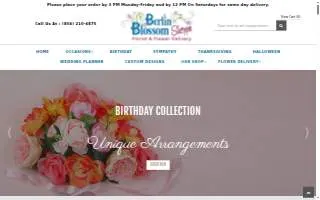 Berlin Blossom Shoppe Florist & Flower Delivery website