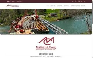 Mattern & Craig Engineers - Surveyors of Charleston website