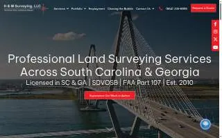 H & M Surveying, LLC of Ladson website