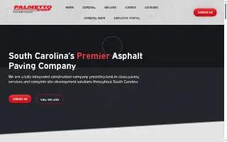 Palmetto Corp. Land Surveying website