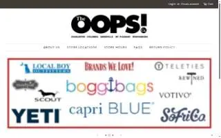 The OOPS! Co website
