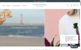 Gold Creations of Charleston website