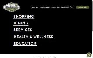 South Windermere Center website