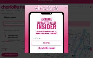 Charlotte Russe of Charleston website