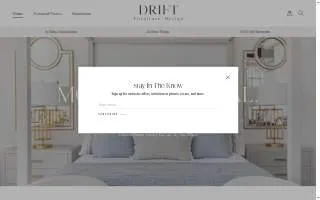 Drift Furniture + Design website