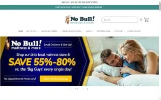 No Bull Mattress & More of Charleston website