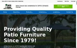 Palm Casual Patio Furniture of Mt Pleasant website