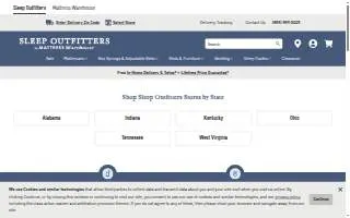 Sleep Outfitters of Charleston website