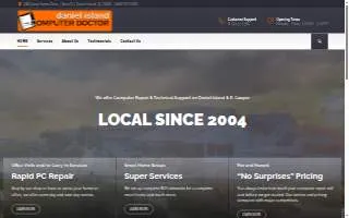 Daniel Island Computer Doctor website