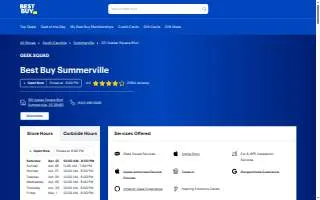 Best Buy of Summerville website