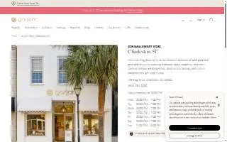 gorjana of Charleston website