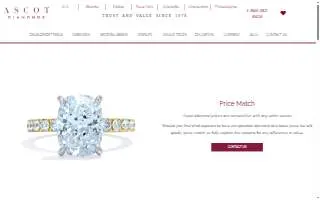Ascot Diamonds New York website