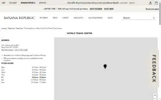 Banana Republic of New York website