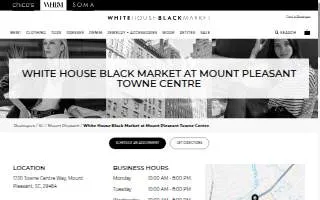 White House Black Market of Mt Pleasant website