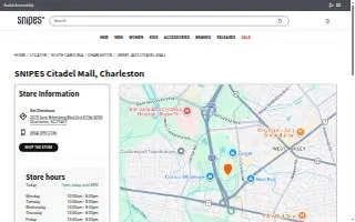 Snipes of Charleston website