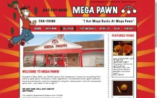 Mega Pawn and Jewelry of North Charleston website